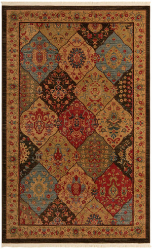 Multicolor 5' 1 x 8' Edinburgh Rectangle Area Rug 100% Polypropylene Easy Clean With Cotton Backing Traditional Classic Design Carpet for Living, Dining Room, Office for Sale at Rug Engine