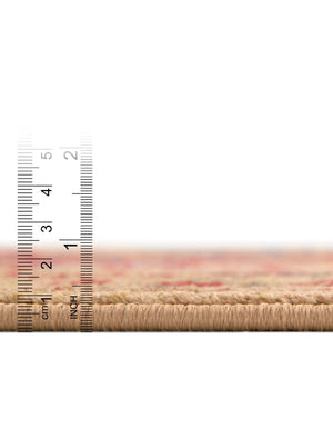 Tan 2' 7 x 10' Edinburgh Runner Area Rug 100% Polypropylene Easy Clean With Cotton Backing Traditional Classic Design Carpet for Living, Dining Room, Office for Sale at Rug Engine