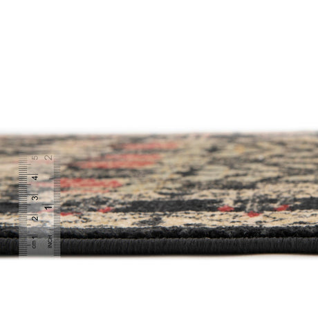 Black 10' x 13' 1 Edinburgh Rectangle Area Rug 100% Polypropylene Easy Clean With Cotton Backing Traditional Classic Design Carpet for Living, Dining Room, Office for Sale at Rug Engine