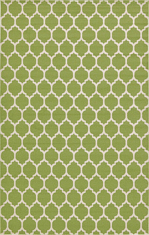 Light Green 5' 3 x 8' Trellis Rectangle Area Rug