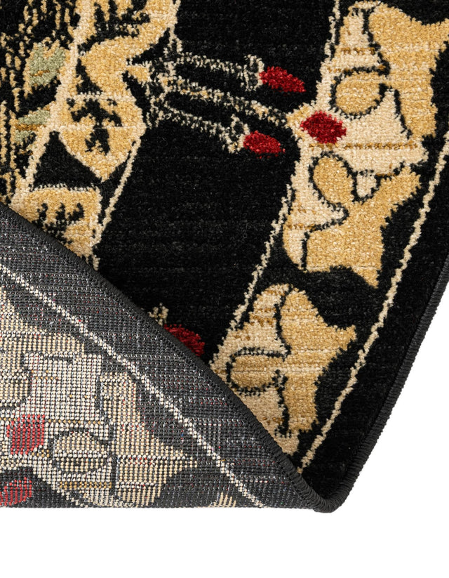 Black 13' 1 x 13' 1 Edinburgh Round Area Rug 100% Polypropylene Easy Clean With Cotton Backing Traditional Classic Design Carpet for Living, Dining Room, Office for Sale at Rug Engine