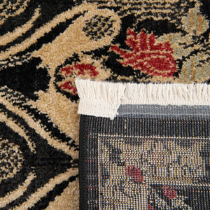 Black 2' 7 x 10' Edinburgh Runner Area Rug 100% Polypropylene Easy Clean With Cotton Backing Traditional Classic Design Carpet for Living, Dining Room, Office for Sale at Rug Engine