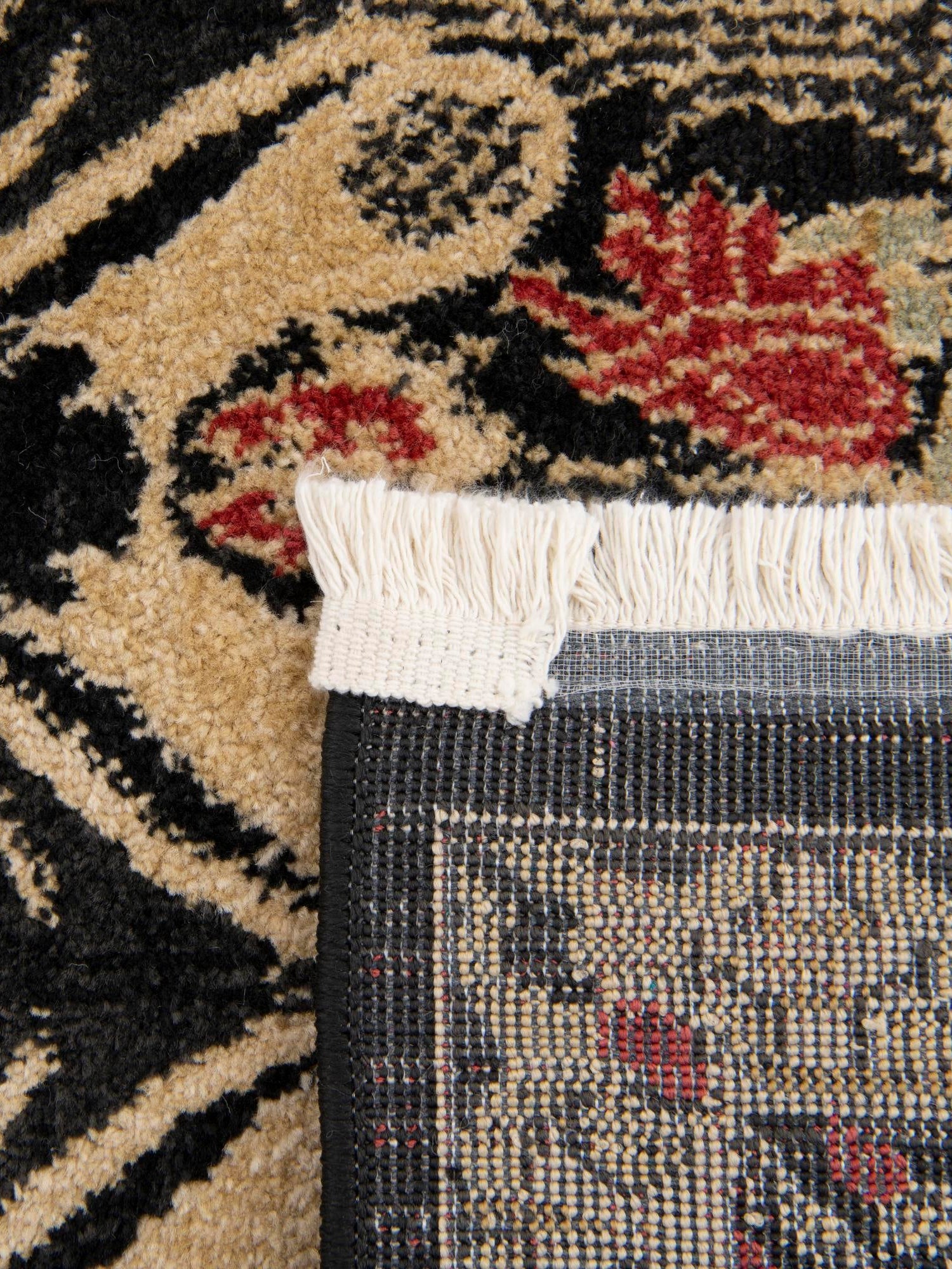 Black 2' x 8' Edinburgh Runner Area Rug 100% Polypropylene Easy Clean With Cotton Backing Traditional Classic Design Carpet for Living, Dining Room, Office for Sale at Rug Engine