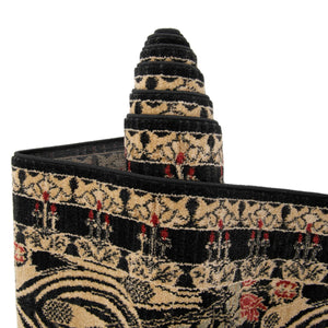 Black 2' x 6' 1 Edinburgh Runner Area Rug 100% Polypropylene Easy Clean With Cotton Backing Traditional Classic Design Carpet for Living, Dining Room, Office for Sale at Rug Engine