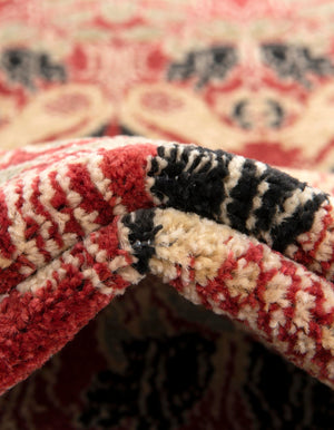 Rust Red 8' x 8' Edinburgh Round Area Rug 100% Polypropylene Easy Clean With Cotton Backing Traditional Classic Design Carpet for Living, Dining Room, Office for Sale at Rug Engine