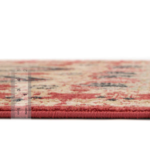 Rust Red 2' 7 x 10' Edinburgh Runner Area Rug 100% Polypropylene Easy Clean With Cotton Backing Traditional Classic Design Carpet for Living, Dining Room, Office for Sale at Rug Engine