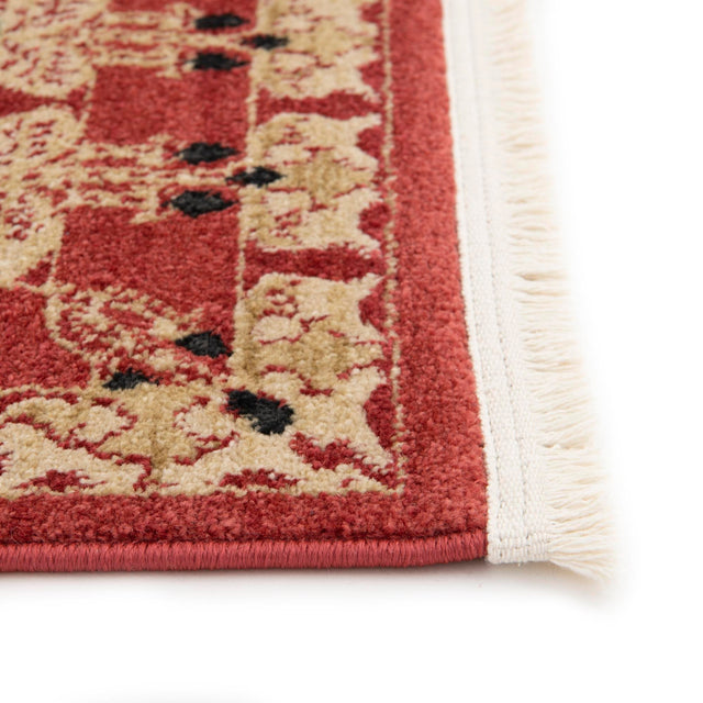 Rust Red 2' 7 x 10' Edinburgh Runner Area Rug 100% Polypropylene Easy Clean With Cotton Backing Traditional Classic Design Carpet for Living, Dining Room, Office for Sale at Rug Engine