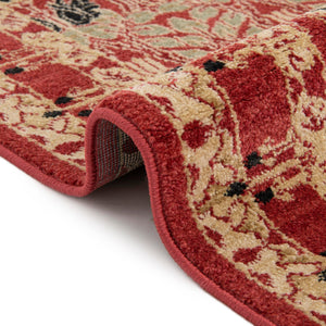 Rust Red 2' 7 x 10' Edinburgh Runner Area Rug 100% Polypropylene Easy Clean With Cotton Backing Traditional Classic Design Carpet for Living, Dining Room, Office for Sale at Rug Engine