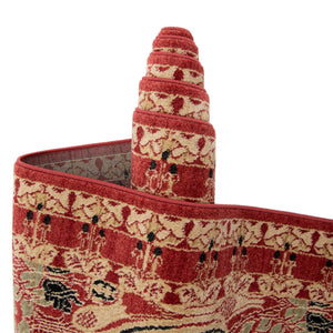 Rust Red 2' 7 x 10' Edinburgh Runner Area Rug 100% Polypropylene Easy Clean With Cotton Backing Traditional Classic Design Carpet for Living, Dining Room, Office for Sale at Rug Engine