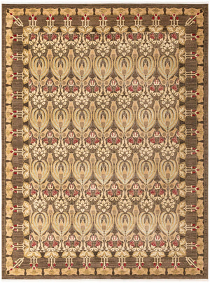 Brown 9' x 12' Edinburgh Rectangle Area Rug 100% Polypropylene Easy Clean With Cotton Backing Traditional Classic Design Carpet for Living, Dining Room, Office for Sale at Rug Engine