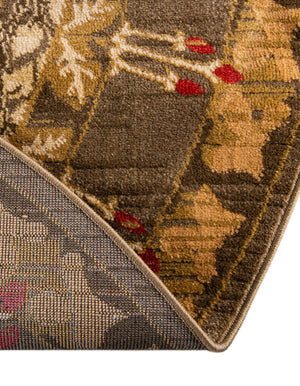 Brown 3' 1 x 3' 1 Edinburgh Round Area Rug 100% Polypropylene Easy Clean With Cotton Backing Traditional Classic Design Carpet for Living, Dining Room, Office for Sale at Rug Engine