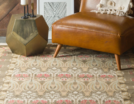 Brown 9' x 12' Edinburgh Rectangle Area Rug 100% Polypropylene Easy Clean With Cotton Backing Traditional Classic Design Carpet for Living, Dining Room, Office for Sale at Rug Engine