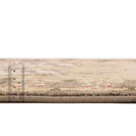 Brown 7' 1 x 10' Edinburgh Rectangle Area Rug 100% Polypropylene Easy Clean With Cotton Backing Traditional Classic Design Carpet for Living, Dining Room, Office for Sale at Rug Engine