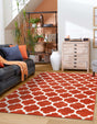 Light Terracotta 6' x 9' Trellis Rectangle Area Rug