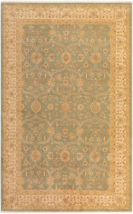 Light Green 10' 6 x 16' 5 Edinburgh Rectangle Area Rug 100% Polypropylene Easy Clean With Cotton Backing Traditional Classic Design Carpet for Living, Dining Room, Office for Sale at Rug Engine