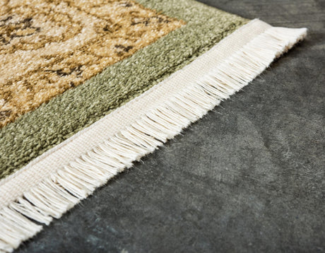 Light Green 10' 6 x 16' 5 Edinburgh Rectangle Area Rug 100% Polypropylene Easy Clean With Cotton Backing Traditional Classic Design Carpet for Living, Dining Room, Office for Sale at Rug Engine