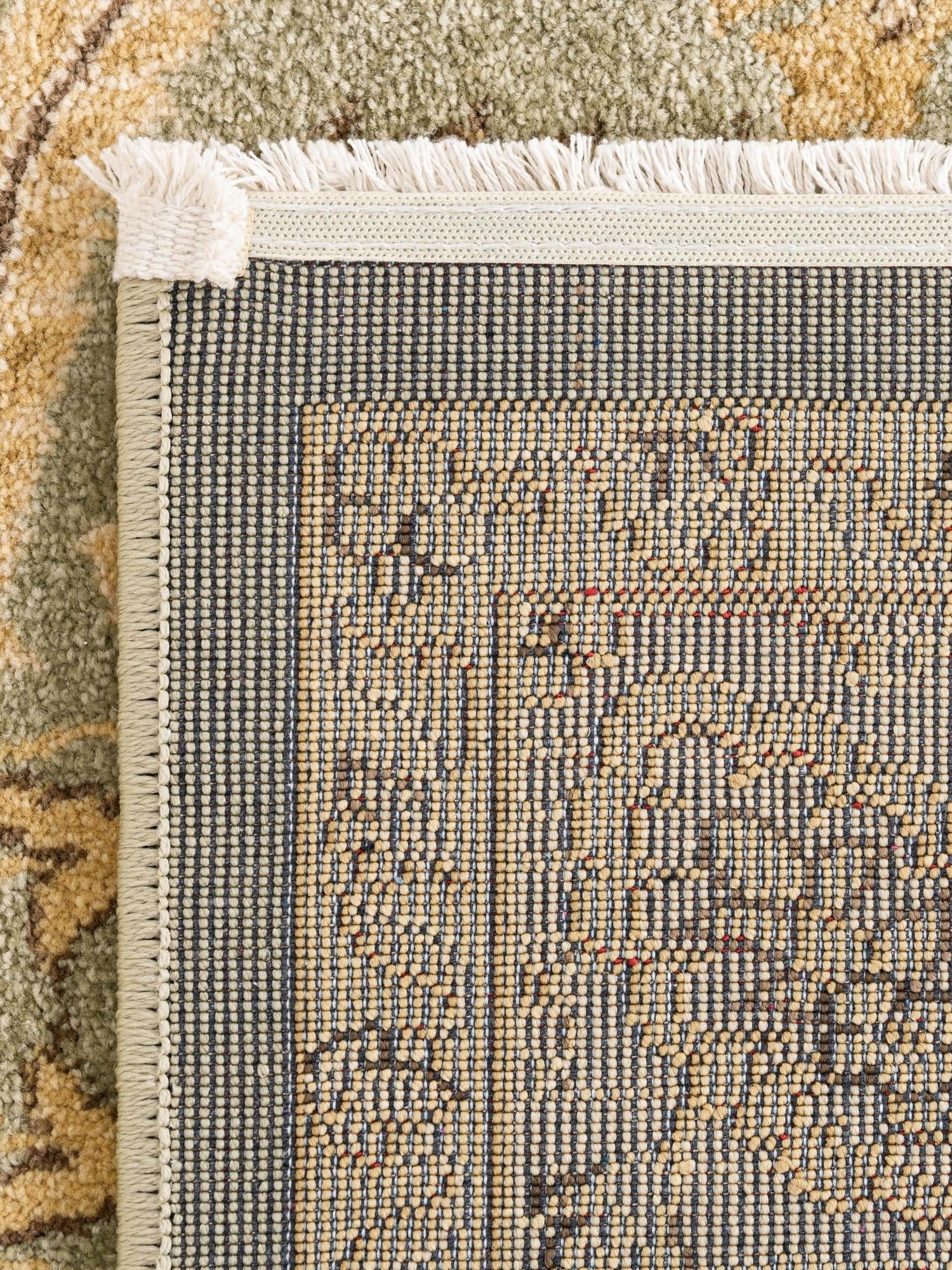 Light Green 5' 1 x 8' Edinburgh Rectangle Area Rug 100% Polypropylene Easy Clean With Cotton Backing Traditional Classic Design Carpet for Living, Dining Room, Office for Sale at Rug Engine