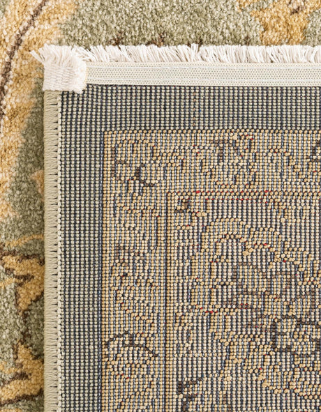 Light Green 7' 1 x 10' Edinburgh Rectangle Area Rug 100% Polypropylene Easy Clean With Cotton Backing Traditional Classic Design Carpet for Living, Dining Room, Office for Sale at Rug Engine