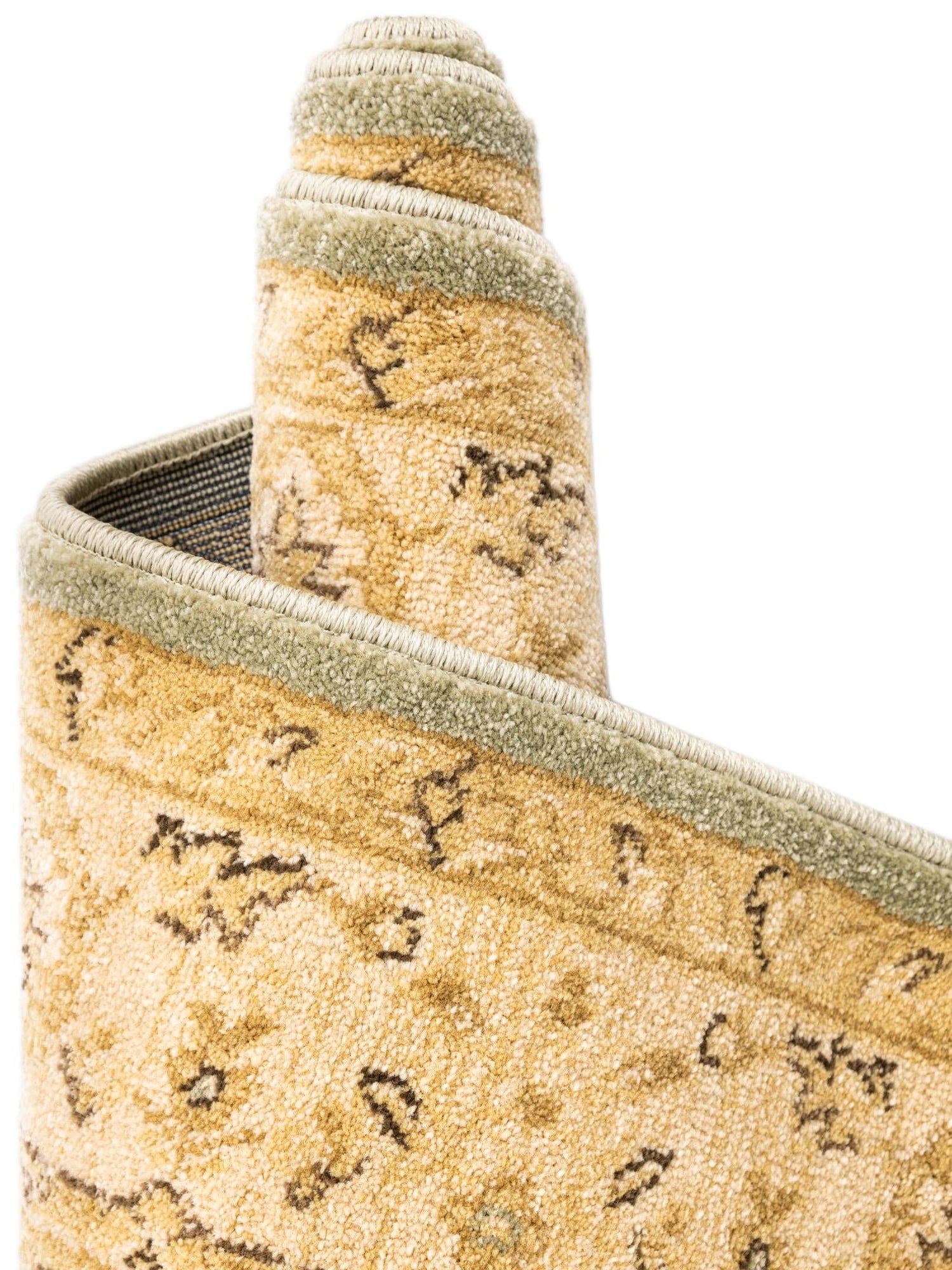 Light Green 5' 1 x 8' Edinburgh Rectangle Area Rug 100% Polypropylene Easy Clean With Cotton Backing Traditional Classic Design Carpet for Living, Dining Room, Office for Sale at Rug Engine