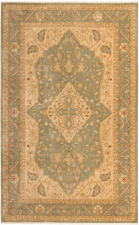 Light Green 10' 6 x 16' 5 Edinburgh Rectangle Area Rug 100% Polypropylene Easy Clean With Cotton Backing Traditional Classic Design Carpet for Living, Dining Room, Office for Sale at Rug Engine