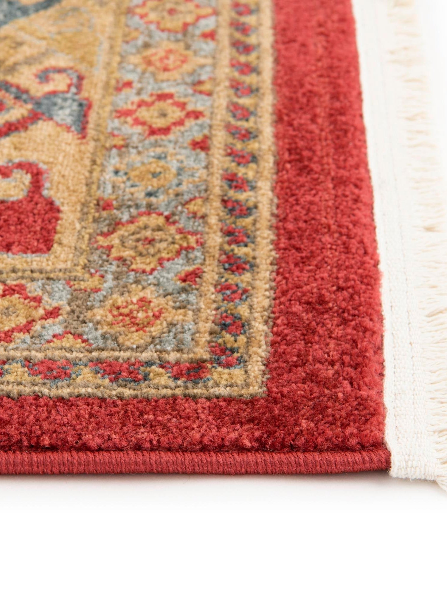 Red 8' x 11' Sahand Rectangle Area Rug Affordable Easy Clean Traditional Design Durable Carpet for Home Interior Design Living Room Dining Office for Sale at Rug Engine