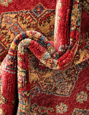Red 2' x 3' 1 Sahand Rectangle Area Rug Affordable Easy Clean Traditional Design Durable Carpet for Home Interior Design Living Room Dining Office for Sale at Rug Engine