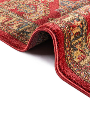 Red 3' 1 x 5' 3 Sahand Rectangle Area Rug Affordable Easy Clean Traditional Design Durable Carpet for Home Interior Design Living Room Dining Office for Sale at Rug Engine