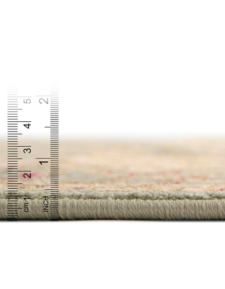 Light Green 5' 1 x 8' Edinburgh Rectangle Area Rug 100% Polypropylene Easy Clean With Cotton Backing Traditional Classic Design Carpet for Living, Dining Room, Office for Sale at Rug Engine