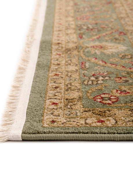Light Green 10' 6 x 16' 5 Edinburgh Rectangle Area Rug 100% Polypropylene Easy Clean With Cotton Backing Traditional Classic Design Carpet for Living, Dining Room, Office for Sale at Rug Engine