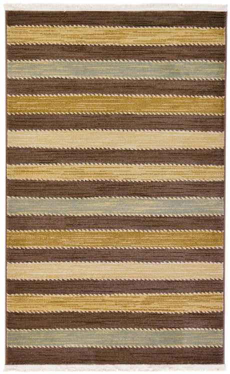 Brown 3' 1 x 5' 3 Fars Rectangle Area Rug 100% Polypropylene Unique Traditional Carpet for Classical Living, Dining Room & Office Spaces for Sale at Rug Engine