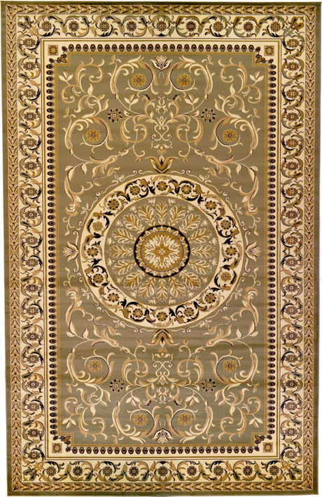 Light Green 10' 6 x 16' 5 Versailles Rectangle Area Rug