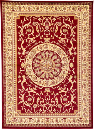 Red 7' 1 x 10' Versailles Rectangle Area Rug