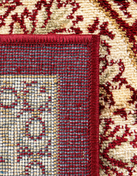 Red 7' 10 x 11' Versailles Rectangle Area Rug Classic Traditional Motif Indoor Carpet for Hallways, Dining Rooms, Bedrooms, Living Room, Office for Sale at Rug Engine