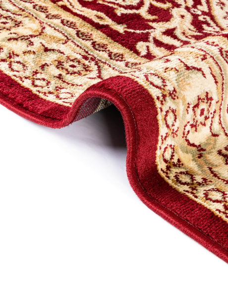 Red 7' 10 x 11' Versailles Rectangle Area Rug Classic Traditional Motif Indoor Carpet for Hallways, Dining Rooms, Bedrooms, Living Room, Office for Sale at Rug Engine