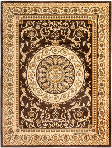 Brown 9' x 12' Versailles Rectangle Area Rug