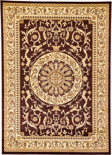 Brown 7' 1 x 10' Versailles Rectangle Area Rug