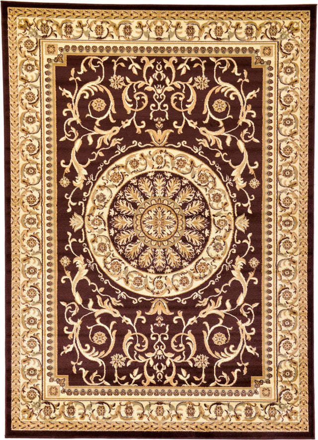 Brown 7' 1 x 10' Versailles Rectangle Area Rug