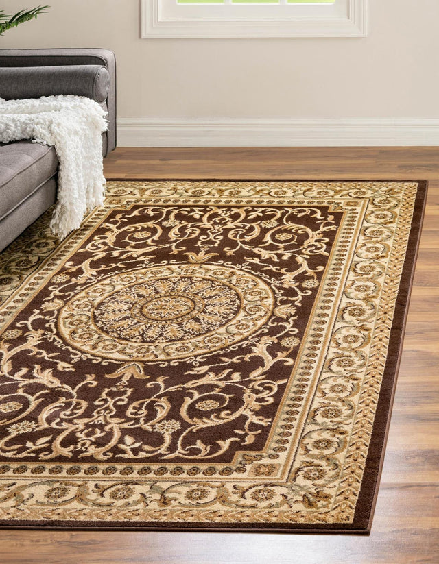 Brown 10' 6 x 16' 5 Versailles Rectangle Area Rug