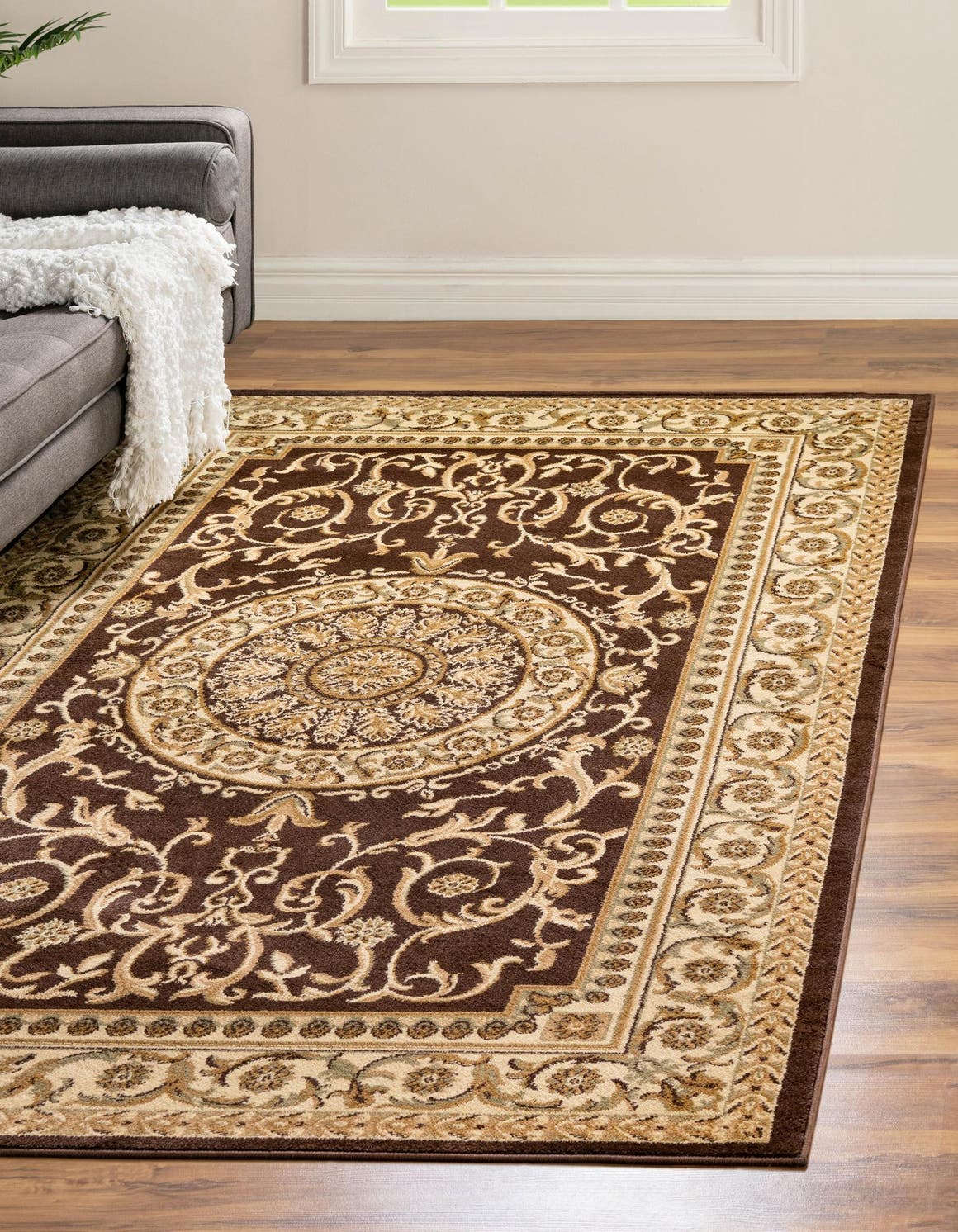 Brown 7' 1 x 10' Versailles Rectangle Area Rug