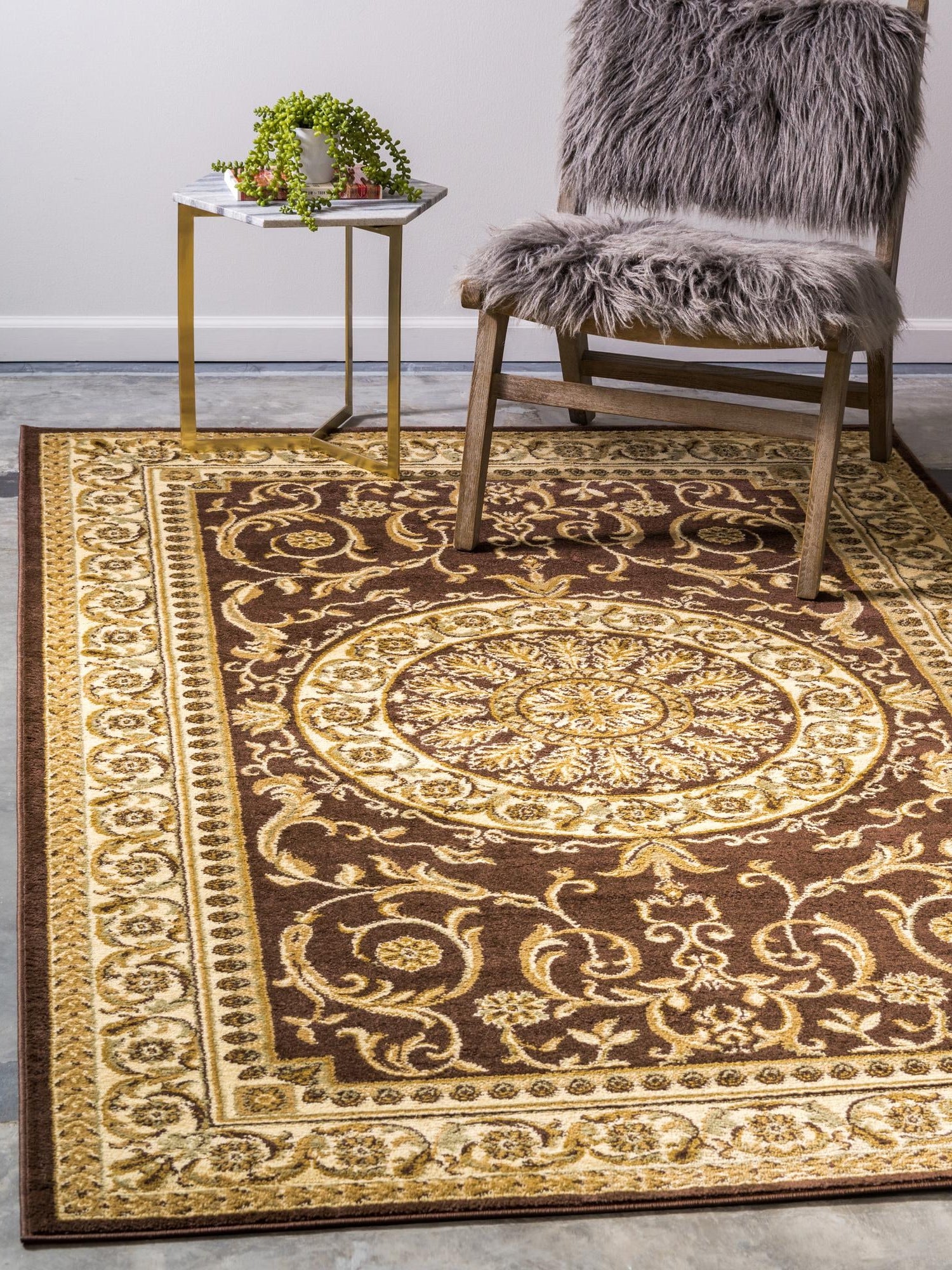 Brown 10' x 13' 1 Versailles Rectangle Area Rug