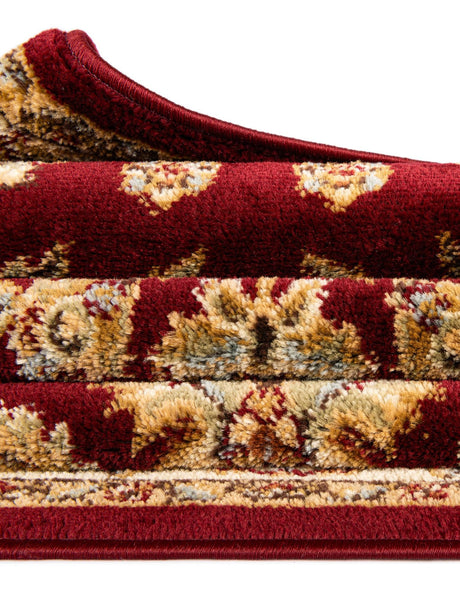 Red 6' 1 x 6' 1 Voyage Square Area Rug Persian Inspired Classic Traditional Design Durable Carpet Mat for Home Interior Design for Sale at Rug Engine