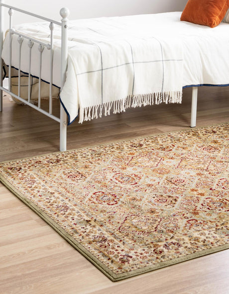 Light Green 3' 1 x 5' 3 Voyage Rectangle Area Rug Persian Inspired Classic Traditional Design Durable Carpet Mat for Home Interior Design for Sale at Rug Engine