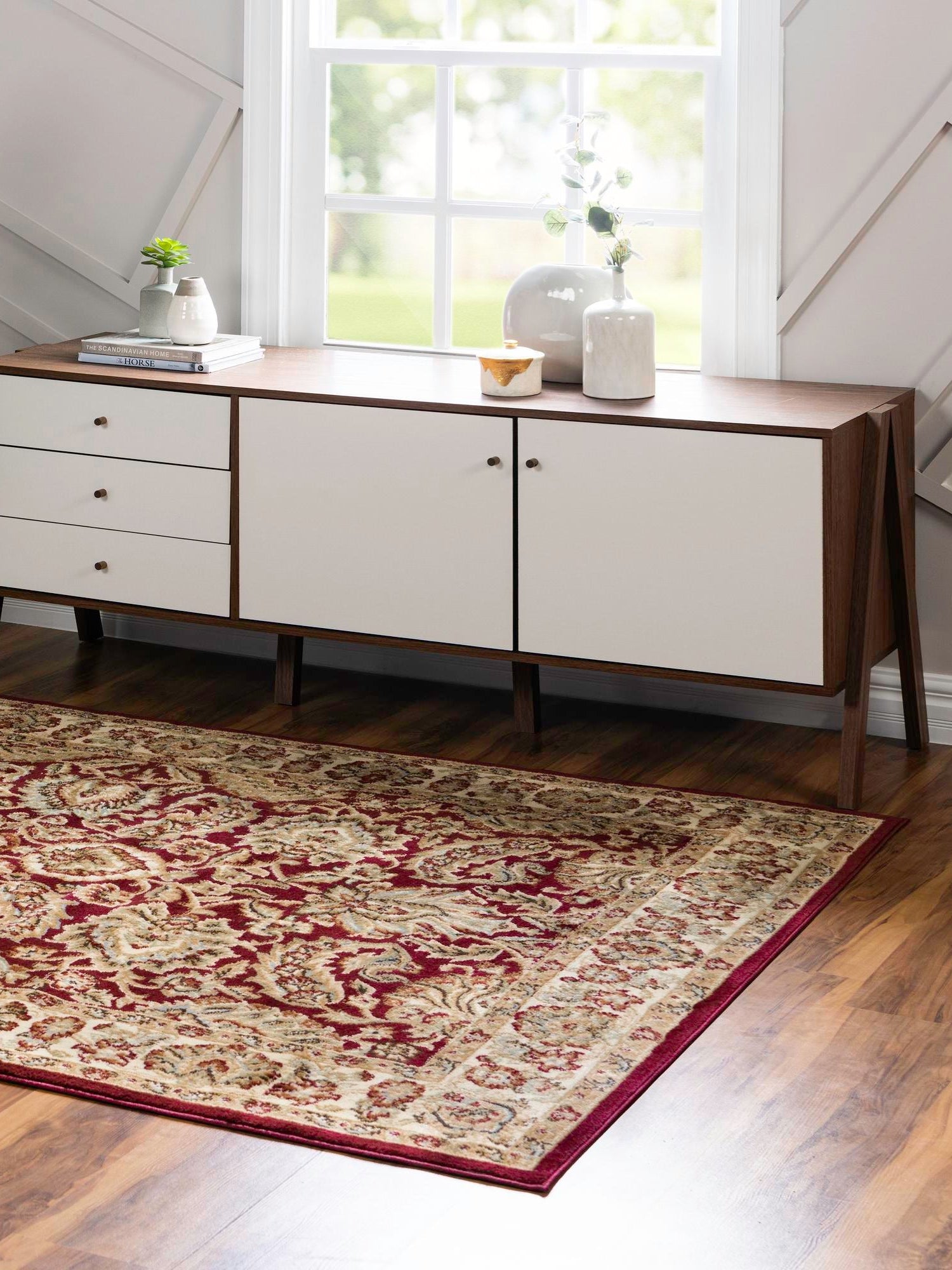 Red 3' 3 x 5' 3 Voyage Rectangle Area Rug