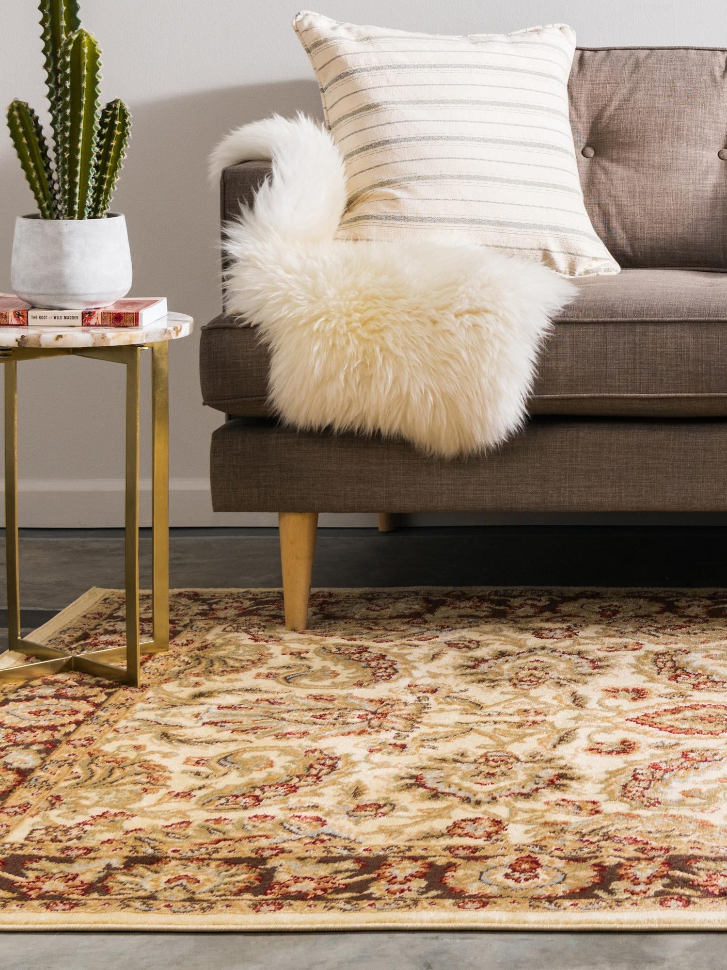 Cream 10' 6 x 16' 5 Voyage Rectangle Area Rug