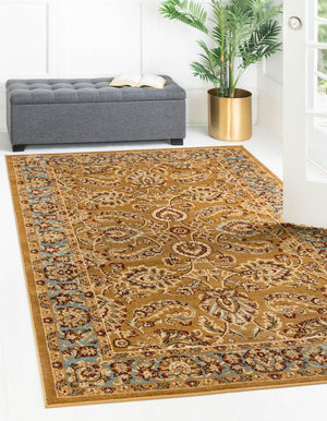 Dark Yellow 9' x 12' 2 Voyage Rectangle Rug