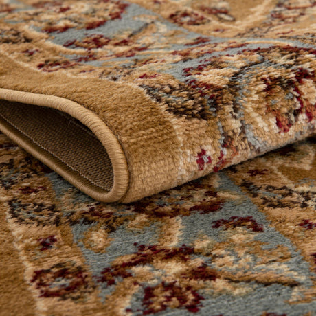 Dark Yellow 9' x 12' 2 Voyage Rectangle Area Rug Persian Inspired Classic Traditional Design Durable Carpet Mat for Home Interior Design for Sale at Rug Engine
