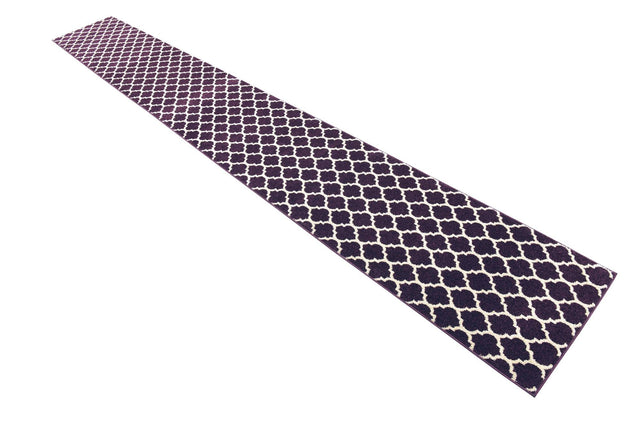 Purple 2' 7 x 19' 8 Trellis Runner Area Rug