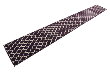 Purple 2' 7 x 19' 8 Trellis Runner Area Rug Geometric Modern Unique Durable Easy Clean Carpet for Contemporary Interior Design for Sale at Rug Engine