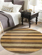 Brown 6' 1 x 6' 1 Fars Round Area Rug 100% Polypropylene Unique Traditional Carpet for Classical Living, Dining Room & Office Spaces for Sale at Rug Engine