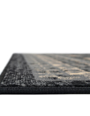 Black 6' 1 x 9' Taftan Rectangle Area Rug